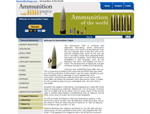 Tablet Screenshot of ammunitionpages.com